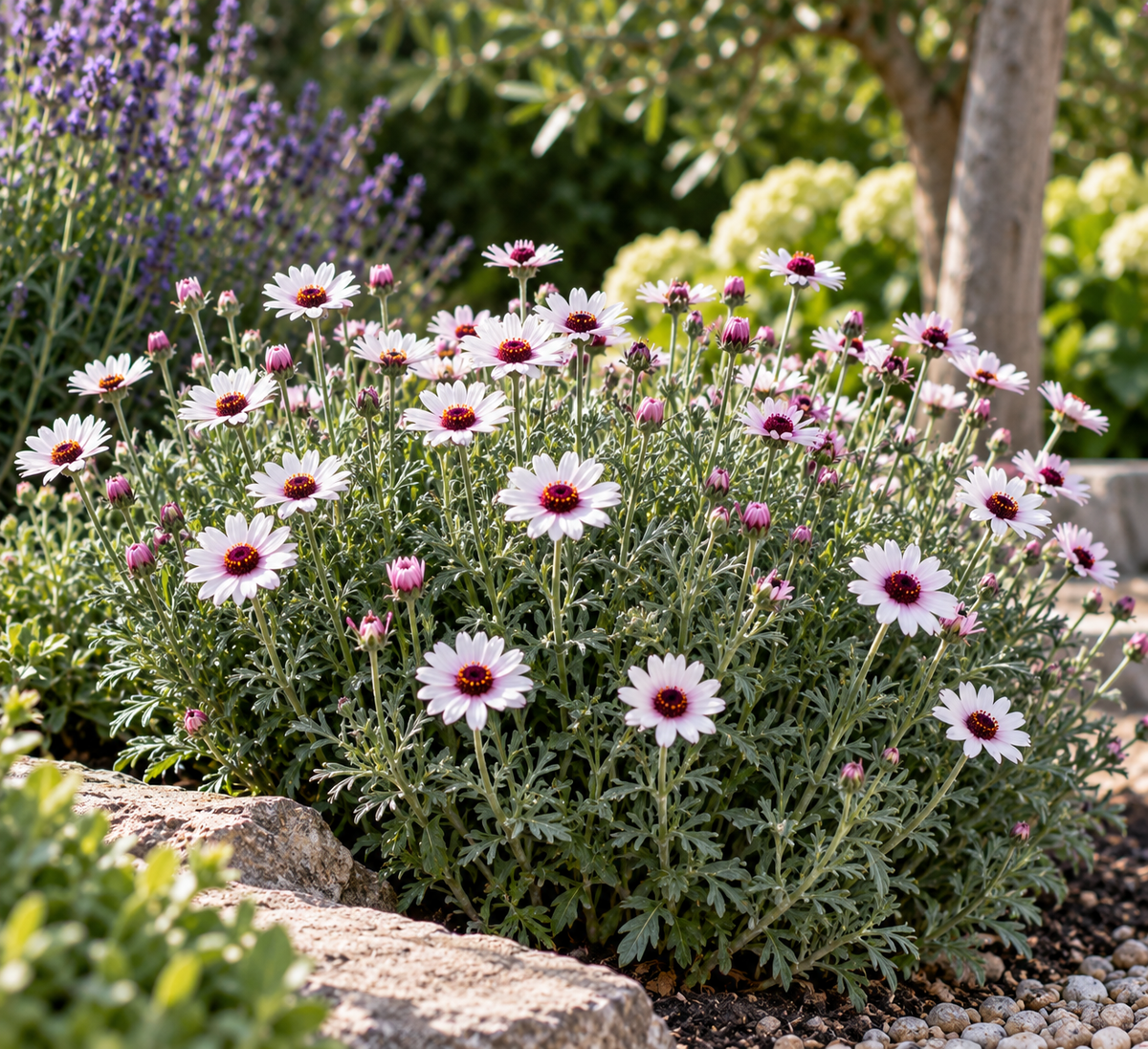 Rhodanthemum vaste plant