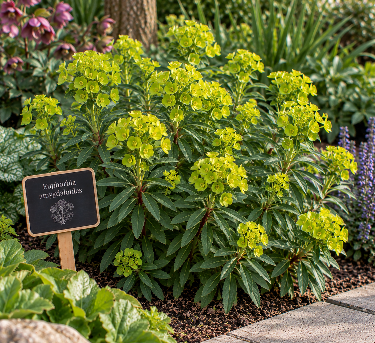 Euphorbia amygdaloides vaste plant