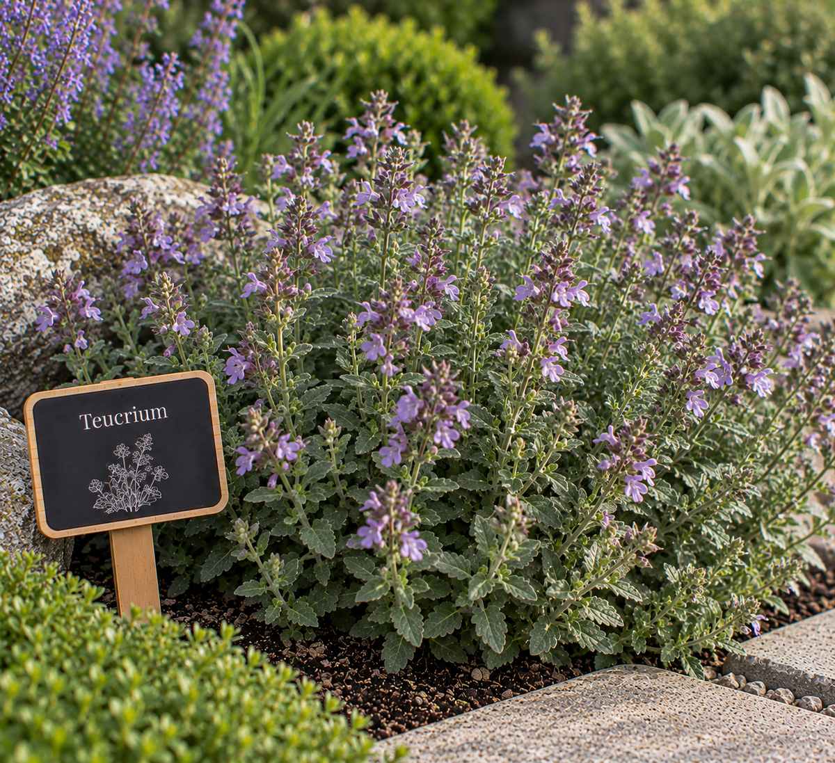 Teucrium vaste plant